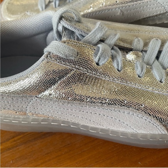 Puma Silver Glitter Platform Sneakers, NWOB - Picture 14 of 15